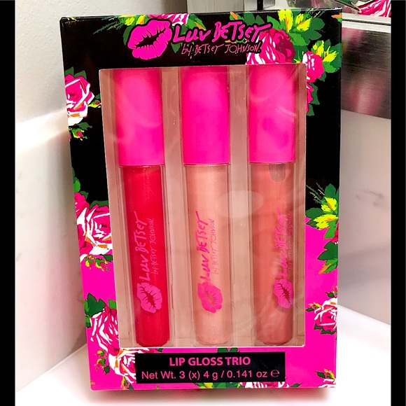 🆕HP🔥HTF/BETSEY JOHNSON COLORED LIPGLOSS PLUMPING&BEAUTIFUL QTY3 TRIO NWT&NIB!!! - Picture 9 of 10